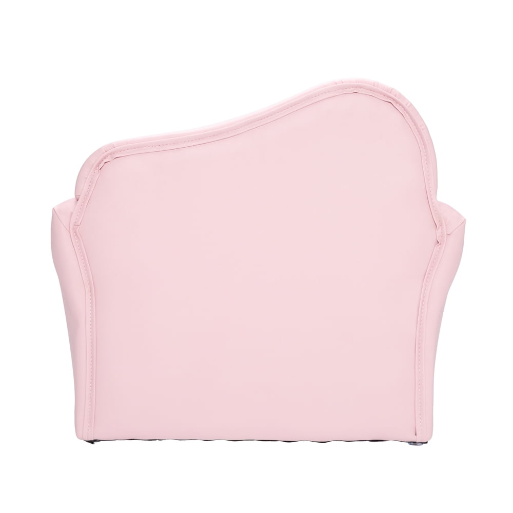 Kepooman Children Single Sofa Bent Back Modern Accent Fabric Chair Single Sofa Comfy Upholstered Arm Chair Living Room Furniture, Pink Kepooman Children Single Sofa Bent Back Modern Accent Fabric Chair Single Sofa Comfy Upholstered Arm Chair Living Room Furniture, Pink