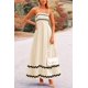 thumbnail image 5 of Vestido PRETTYGARDEN Verano 2025 Maxi Beige Claro XXL, 5 of 8