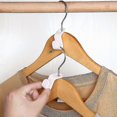 thumbnail image 3 of Clothes Hanger Connector Closet Extender Clips, Wardrobe Hanger Hooks Set Plastic Coat Hangers Connectors Space Saving Hooks(24pcs,white), 3 of 5