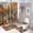 Southwest Desert Cactus Oasis 7, variant on Shower Curtain Sets with Rugs, Southwest Desert Cactus Oasis Pattern Printed on Shower Curtain and Liner Set, Perfect for Bathroom Hotel Dorm Spa Home, 72 x 72 inches