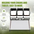 thumbnail image 3 of Garvee Chariot pour Table et Chaises Pliantes, Étagère de Rangement pour Chaises Pliantes, Réglage de Hauteur, Peut Contenir 84 Chaises, 3 of 7