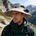 thumbnail image 2 of Solar Fan Hat, Wide Brim Breathable Sun Protection Cap with Solar Powered Fan, Outdoor Fishing Hiking Hat, 2 of 7