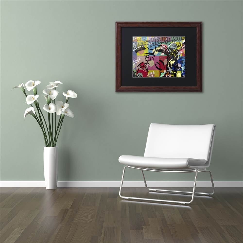 "Fearless Heartache" Canvas Art by Dan Monteavaro Black Matte, Wood Frame