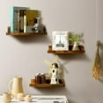 thumbnail image 4 of Floating Shelves, Sindcom Home Wood Shelf Wall Mounted, Set of 5, Multiple Sizes, Brown, 4 of 8