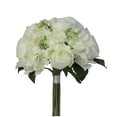 thumbnail image 2 of Admired By Nature 9 Stems Artificial Rose Hydrangea Mixed Bouquet, Cream/Green, 2 of 5