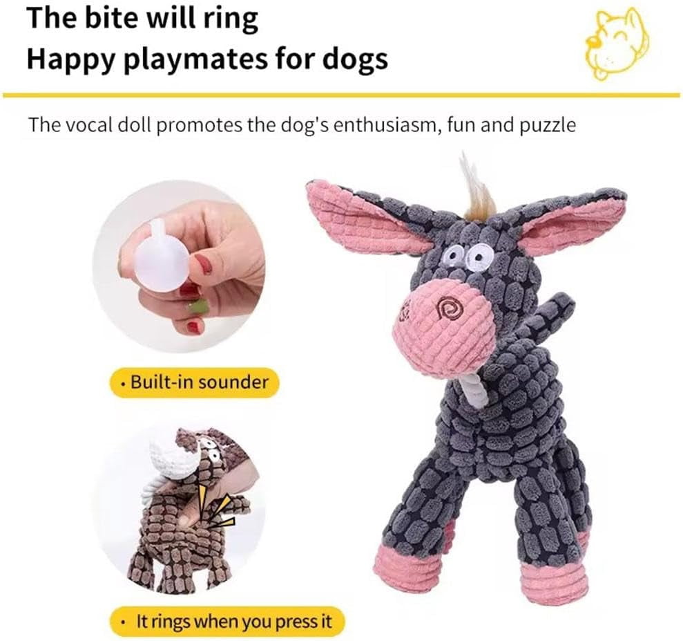 Petsboro Bitebuddy, 2024 Best Pets Boro Bite Buddy, Shirem Bitebuddy, Dotmalls Bitebuddy, Resistant Squeaky Dog Toys for Heavy Chewers, Unbreakable Stuffed Plush Dog Toys for Aggressive