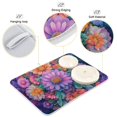 thumbnail image 4 of Yayeee Dish Drying Mat for Kitchen Counter Ultra Absorbent Easy Clean Pad 24x18", Light Purple Flowers, 4 of 7