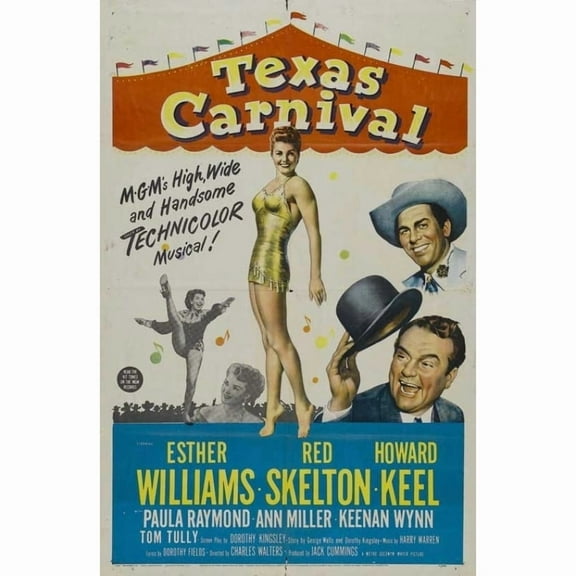Posterazzi MOVGB22404 Texas Carnival Movie Poster - 27 x 40 in.