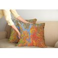 thumbnail image 2 of Ambesonne Fall Throw Pillow Cover 2 Pack, Forest in Autumn, 18", Orange Blue Green, 2 of 5