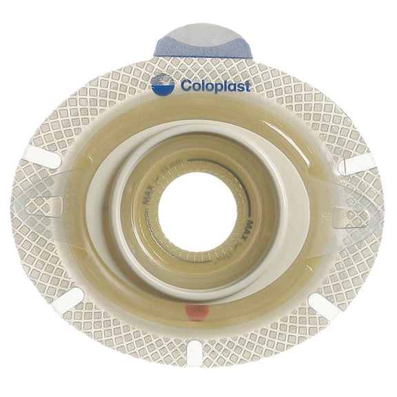SenSura Click Xpro Trim to Fit Ostomy Barrier Double Layer Adhesive 60 mm Flange 5 per Box 10035