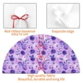 thumbnail image 4 of Yiaed Violet Print Christmas Tree Skirt , Tree SkirtsTree Mat for Christmas Winter Holiday Indoor Decorations-36", 4 of 7