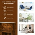 thumbnail image 4 of Costway File Cabinet Mobile Lateral Printer Stand with Storage Shelves Brown, 4 of 10