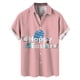 thumbnail image 3 of Camisa hawaiana con estampado de dibujos animados en 3D para hombre y mujer, ropa de verano, camisa de playa con conejo de Pascua, regalos para niños, blusas con botones, 3 of 5