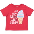 thumbnail image 3 of Inktastic All You Need is Ice Cream with Ice Cream Cone Boys or Girls Toddler T-Shirt, 3 of 5