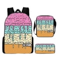 thumbnail image 2 of Womens Ice Cream Series 3 Piece Backpack Set Cute College School Bookbag Back to School Backpack for Women, 2 of 5