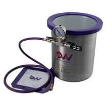 Glass Vac BVV 3 Gallon Stainless Steel Vacuum Chamber with Glass Lid