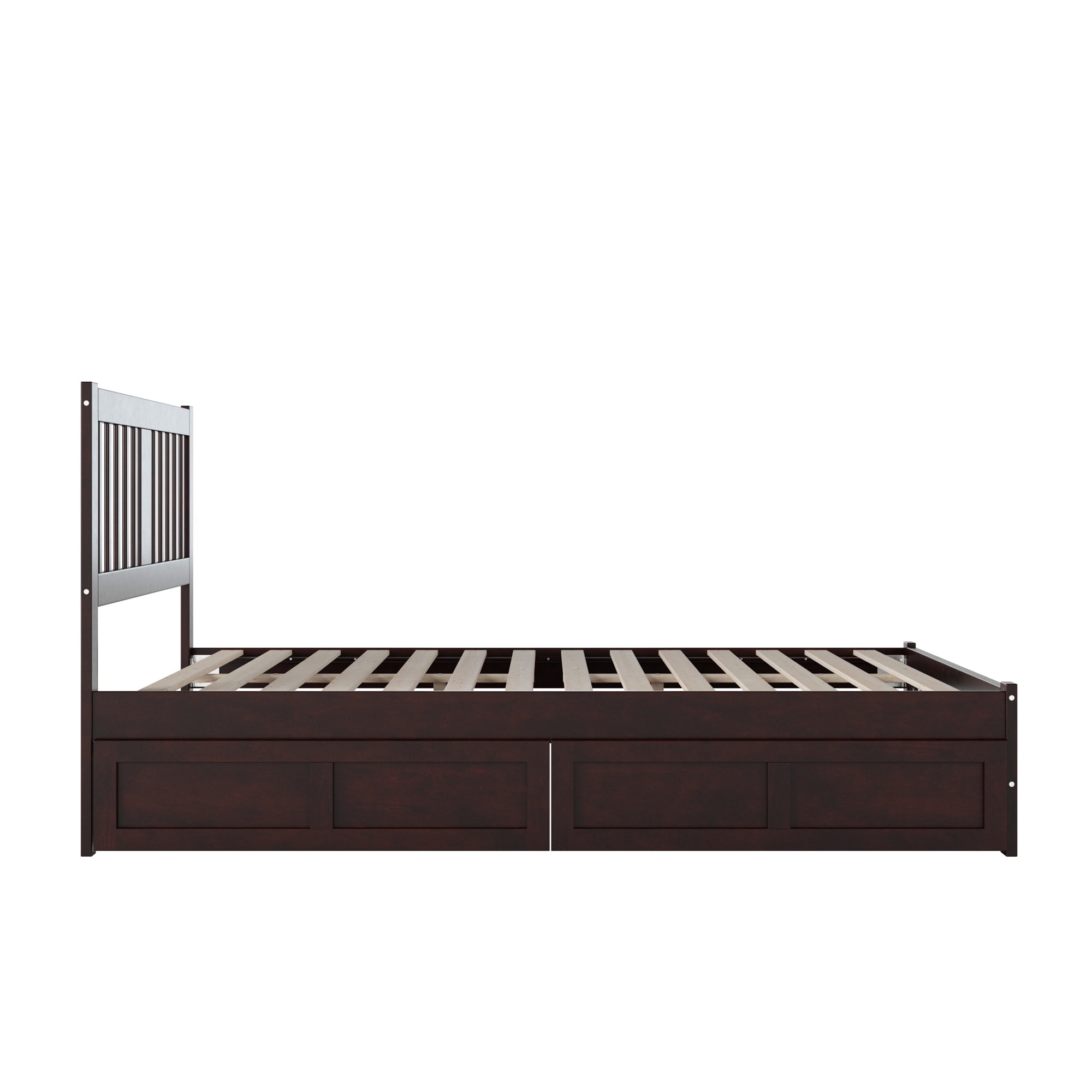 AFI Tahoe Queen Wood Platform Bed with Headboard Footboard & 2 Storage Drawers, Espresso
