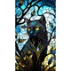 thumbnail image 1 of Pintura Diamante 5D Cgtredaw bricolaje Gato Vidriera del, 1 of 9