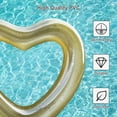 thumbnail image 6 of Blublu Park 2 Pack Inflatable Swim Rings, Heart Pool Float Loungers Toys for Adults, 6 of 8