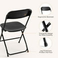 thumbnail image 2 of JIOABL 4-Piece Folding Chair Set with Non-Slip Feet, 330 lbs. Weight Capacity, for Home and Office Use, for Indoor and Outdoor Activities, Black, 2 of 8