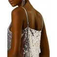 thumbnail image 6 of DARING DIVA Halloween Costume Glitter Sequin Spaghetti Strap Dress XL Multicolor, 6 of 7