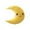 Gold, variant on Moon Pillow Made for Cozy Nights and Dreams in Childrens Rooms with Soft Fabric Cushions for Beds Sofa and