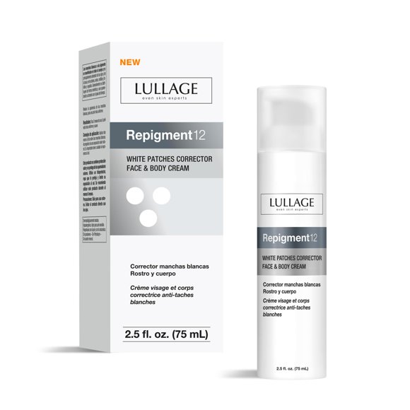 LULLAGE Repigment12 Crème Correctrice pour Peau Sèche et Sensible, Crème de Repigmentation Sans Paraben pour Visage et Corps pour Femmes et Hommes, 2.5 Fl Oz