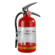 Yucurem 1.5L Beer Barrels Acrylic Fire Extinguisher Shape Liquor Dispenser Bar Accessory Kitchen Supplies (Red)