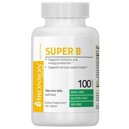 UPC 716563006013 product image for Bronson Vitamin B Complex (Vitamin B1, B2, B3, B6, B9 - Folic Acid, B12), 100 Ta | upcitemdb.com