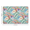 thumbnail image 5 of Green Pioneer Flower and Leaf Flannel Non Slip Door Rugs,Washable Door Mats Indoor,Decorative Door Mats,Dirt-Resistant and Absorbent Doormat for Entrance,Bedroom,Kitchen,Bathroom,23.5x16in(60x40cm), 5 of 5