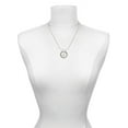 thumbnail image 3 of Delight Jewelry Silvertone Chinese Symbol ''Good Luck'' Silver-tone You Mean the World to Me Ring Necklace, 18", 3 of 4