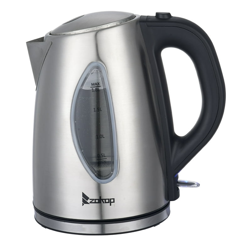 Water Kettle, 1.8L Electric Kettle to Boil Water, SEGMART Electric Tea  Kettle with Auto Shutoff, Stainless Steel Electric Tea Kettle with Water  Window, Hot Water Pot for Tea/Coffee, Silver, H1610 