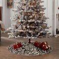 thumbnail image 4 of Sikiie Leopard And Zebra1 Nativity Christmas Tree Skirt, Jesus Christian Winter Holiday Tree Mat Decoration(30-48IN)36", 4 of 6