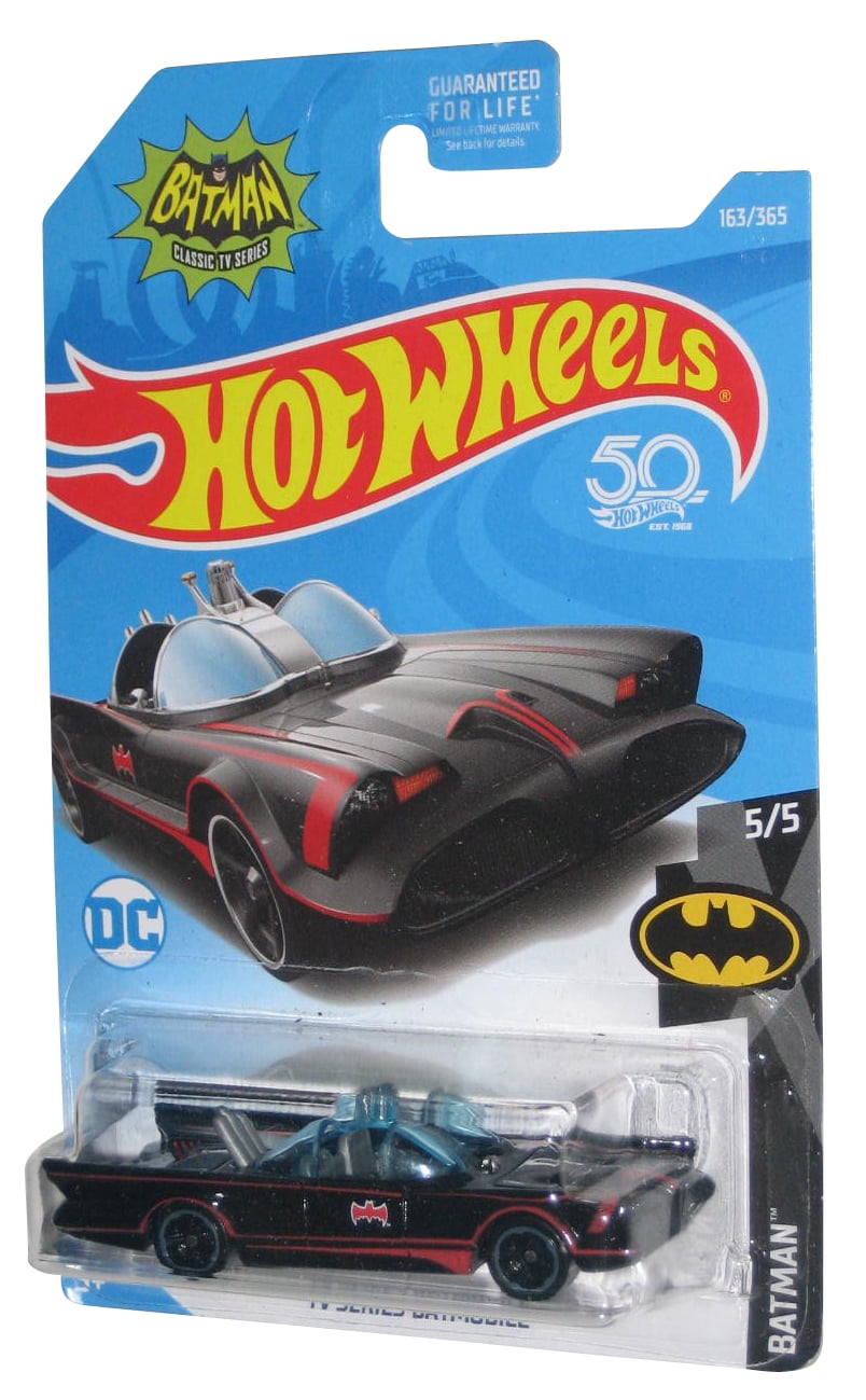 DC Batman Classic TV Series Hot Wheels Batmobile Toy Car #163 - (50th