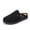 Black, variant on Women's Round Toe Suede Clogs Adjustable Buckle Clog Slippers Comfortable Slip On Footbed Indoor Outdoor Shoes Mules