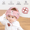 thumbnail image 2 of Cascos Para Bebes Antigolpes Seguridad Bebes + Rodilleras + Calcetines Belug, Rosa, 2 of 5