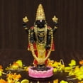 thumbnail image 6 of IBA Indianbeautifulart God Spiritual Figurine Lord Venkateswara Auspicious Hindu God Living Room Home Décor Religious For Car Dashboard-9D, 6 of 7