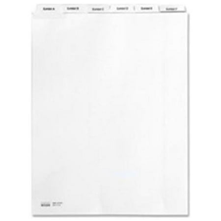 - Kleer-Fax Alphabetical Index Dividers - Printed Tab(s) - Character - EXHIBIT H - 25 Tab(s)/Set - 8.5