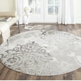 thumbnail image 2 of SAFAVIEH Adirondack Hortense Floral Area Rug, Silver/Ivory, 4' x 4' Round, 2 of 5