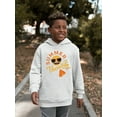 thumbnail image 2 of Summer Vacation - Retro Beach Emoji Travel Graphic Youth's Hoodie, 2 of 4