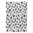 thumbnail image 3 of Ambesonne Pine Cone Tablecloth Rectangular Table Cover, Monochrome Winter Conifer, 60"x90", Black and White, 3 of 4