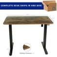 thumbnail image 5 of VIVO Vintage Brown / Black Electric 40" x 24" Sit Stand Height Adjustable Desk, 5 of 8