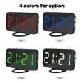 thumbnail image 2 of Yeacher Digital Alarm Clock LED Display with Dual USB Ports Auto Dimmer Mode Easy Snooze Function Modern Mirror Desk Wall Clock with Button Battery Nightlight for Bedroom Home Office, 2 of 7
