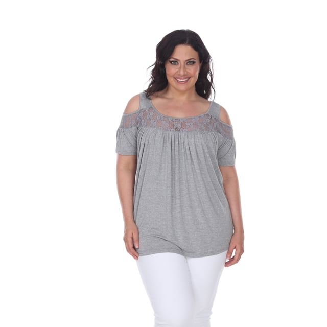 White Mark Women's Cold Shoulder Bexley Tunic Top