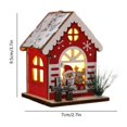 thumbnail image 2 of Hwkond Christmas Ornaments Christmas Small House Christmas Decoration Ornaments Christmas Micro PVC Small House Christmas Decoration, 2 of 5