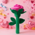 thumbnail image 2 of Realistic Plush Rose Stuffed Toy, Soft Long Stem Flower Plush Pillow Decor for Valentine's Day Gift, 2 of 5