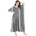 thumbnail image 1 of eloria Weave Printed Women's Oversized Maxi Kimono Kaftan Caftan Summer Beach Dress, 1 of 5