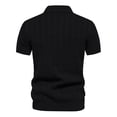 thumbnail image 2 of Polo Shirts for Men Summer Lapel Casual Knit Fashion Solid Color Short Sleeve Size Men'S Clothing, 2 of 4