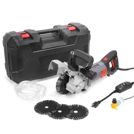 XtremepowerUS Wall Chaser Cutting Machine Wall Concrete W/ Water Line Infrared Sighting (Slotting Machine)