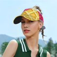 thumbnail image 6 of Disketp Red Ice Cream Sun Visors for Women Men Unisex Tennis Golf Visor Hat Adjustable Summer Hats Sport Outdoor Visor Hat UV Protection Cap, 6 of 8
